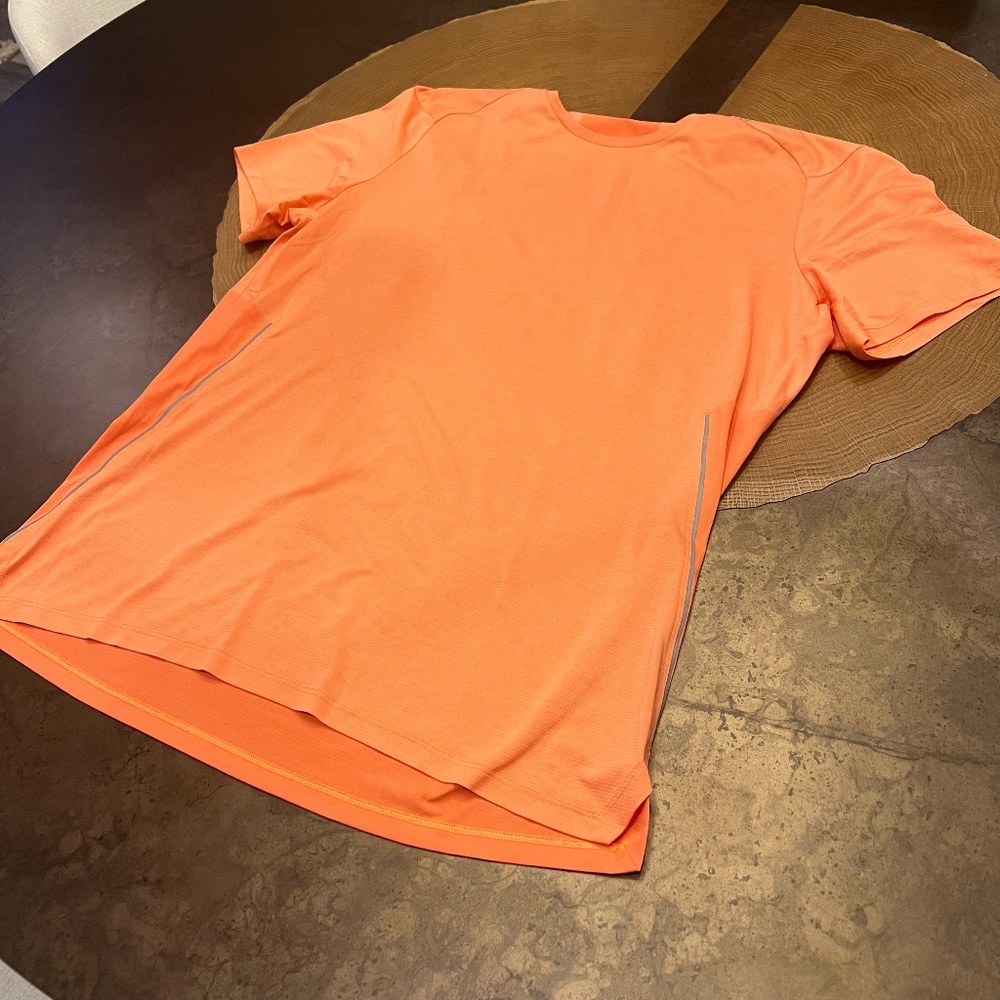 lululemon athletica Orange Short Sleeve Tee